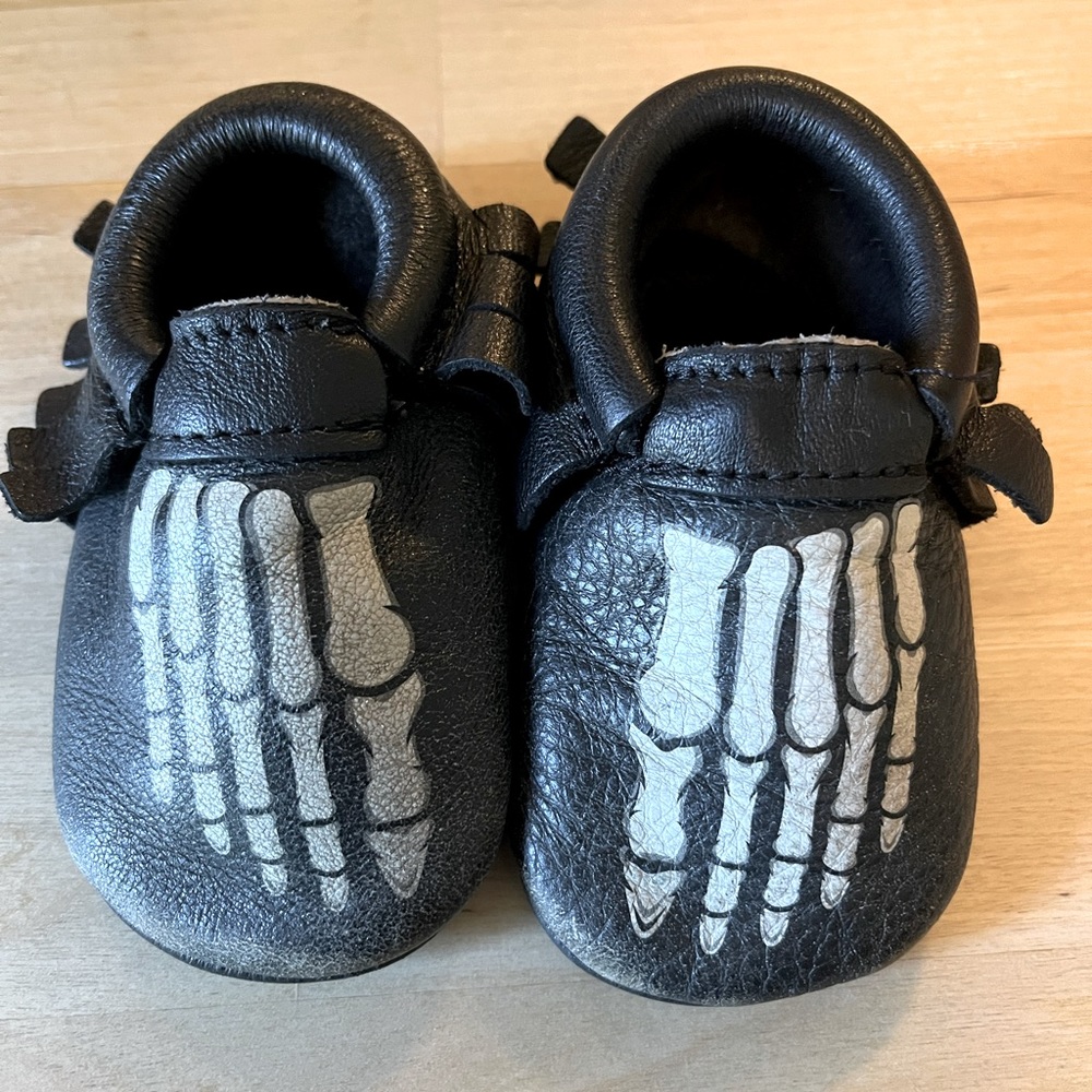 Freshly Picked Skeleton Moccasins Size 3